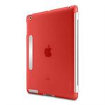iPad 3 Snap Shield Secure Cover af Belkin (rød/gennemsigtig)