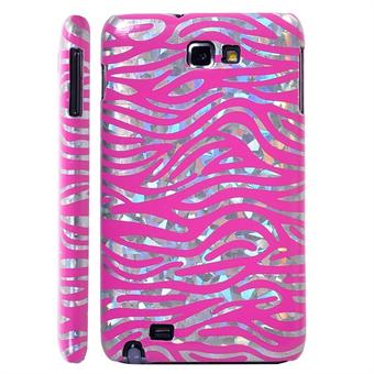 Design Cover til Note - Shiny Zebra (Pink)