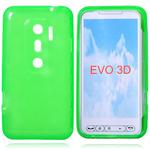 Sili-Cover til Evo 3D - Soft (Grøn)