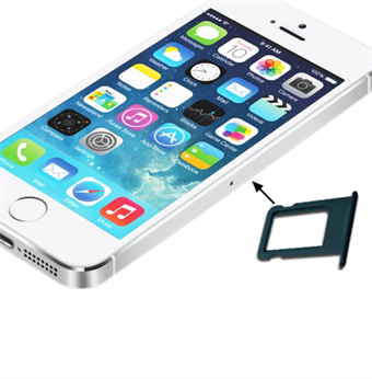 iPhone 5/5S nano sim holder (sort)