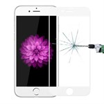 Heldækkende premium glass iPhone 6/6S - Hvid