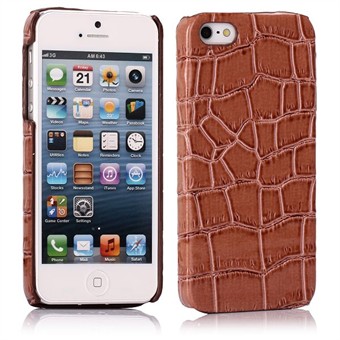 Snake leather iPhone 5 cover (Brun)