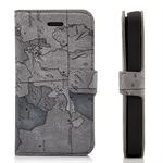 iPhone 4/4S Verdens Kort Etui (Gr�)