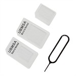 Nano Sim adapter (4i1) (Hvid)