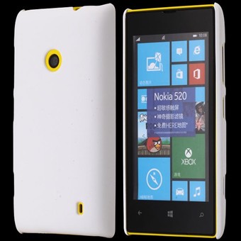 Plastik Cover til Lumia 520 - Simplicity (Hvid)