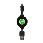 Micro udtrækkelig USB 80 cm Data Kabel - Gecko Gear