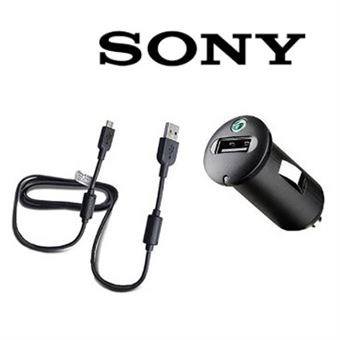 Biloplader med Micro USB - Fra Sony org.