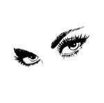 Post-on wall stickers - Smokey Eyes