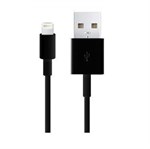 Billigt 3 Meter iPhone Lightning USB kabel - Sort