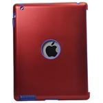 R�d-bl� cover til iPad 2 med aluminium-look