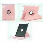 Krokodille Roterende 360 grader etui til iPad 2/3/4 (Pink)