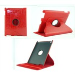Krokodille Roterende 360 grader etui til iPad 2/3/4 (R�d)
