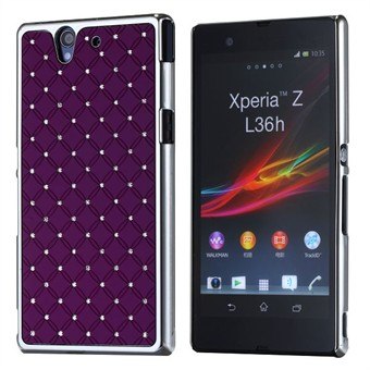 Bling Cover til Xperia Z (Lilla)