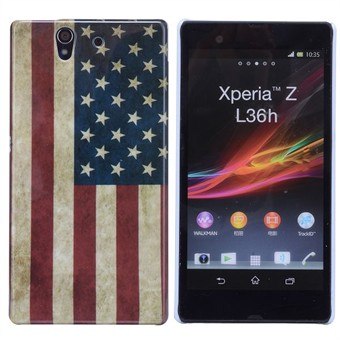 Design Cover til Xperia Z - Retro USA