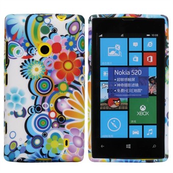 Design Sili-Cover til Lumia 520 - Hippie Summer