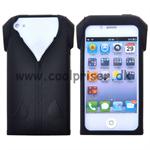 T-Shirt formet Gummi Cover (Sort)