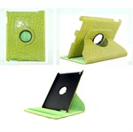 Krokodille Roterende 360 grader etui til iPad 2/3/4 (Gr�n)