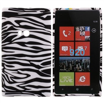 Design Sili-Cover til Lumia 920 - Zebra