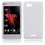 Cover fra S-Line til Xperia L (Hvid)