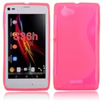 Cover fra S-Line til Xperia L (Pink)