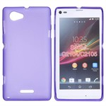 Sili-Cover til Xperia L - Simplicity (Lilla)