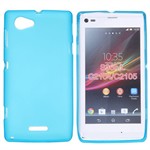 Sili-Cover til Xperia L - Simplicity (Turkis)