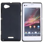 Sili-Cover til Xperia L - Simplicity (Sort)