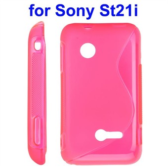 Cover fra S-Line til Xperia Tipo (Pink)