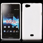 Sili-Cover til Xperia Miro - Simplicity (Hvid)