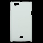 Plastik Cover til Xperia Miro - Simplicity (Hvid)