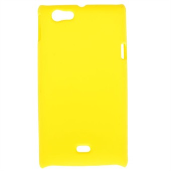 Plastik Cover til Xperia Miro - Simplicity (Gul)