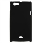 Plastik Cover til Xperia Miro - Simplicity (Sort)