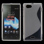 Cover fra S-Line til Xperia J (Transparent)