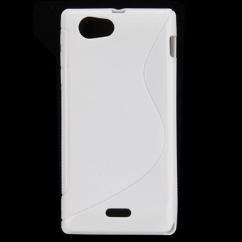 Cover fra S-Line til Xperia J (Hvid)