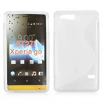 Cover fra S-Line til Xperia Go (Transparent)