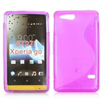 Cover fra S-Line til Xperia Go (Pink)