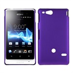 Plastik Cover til Xperia Go - Simplicity (Lilla)