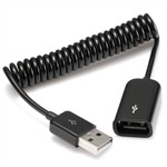 Spiral forlængerkabel HUN til HAN USB 2.0