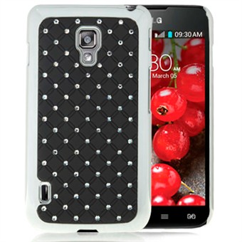 Bling Cover til Optimus L7 2 Dual (Sort)