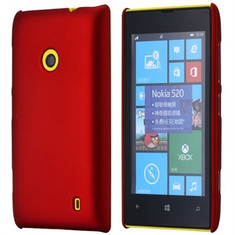 Plastik Cover til Lumia 520 - Simplicity (Rød)