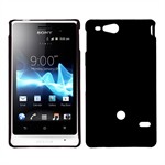 Plastik Cover til Xperia Go - Simplicity (Sort)