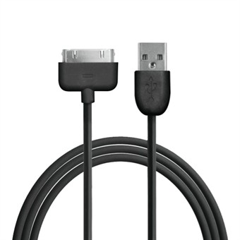 Puro 30 Pin Kabel iPhone/iPad/iPod (Sort)