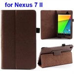Deluxe Case til Nexus 7 2 - Læder (Brun)