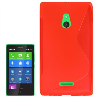 Cover fra S-Line til Nokia XL (Rød) 