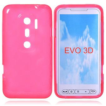 Sili-Cover til Evo 3D - Soft (Pink)