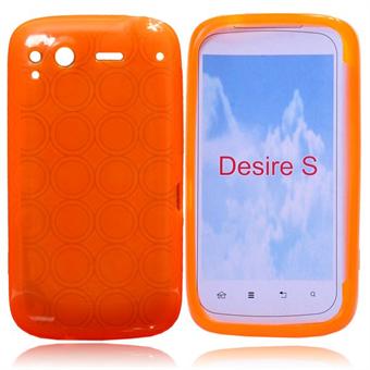 Sili-Cover til Desire S - Rings (Orange)