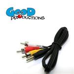 AV kabel - 3.5mm AUX til 3 RCA 