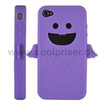 Engle formet Gummi Cover (Lilla)