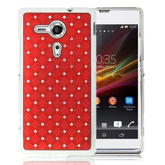 Bling Cover til Xperia SP (Rød)